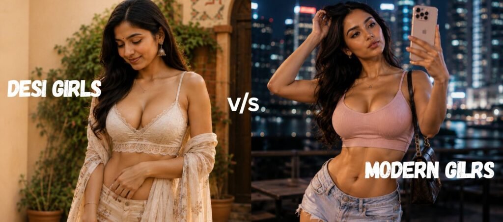 Desi Girls Vs Modern Indian